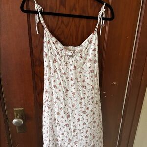 Floral White Summer Dress